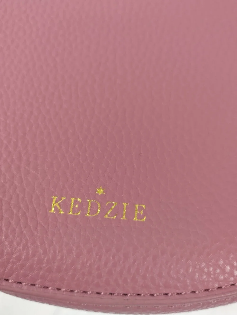 Kedzie Half Moon Crossbody City Fashion Purse Snap Lip Pink Rose